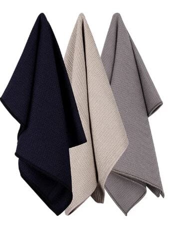 White Magic Tea Towel 3 Pack - Neutral Tea Towels The Cooks Kitchen 
