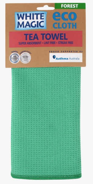 White Magic - Eco Cloth Tea Towel - Forest 
