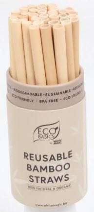 Eco Basics Reusable Bamboo Straws 2 Barware Accessories The Cooks Kitchen 