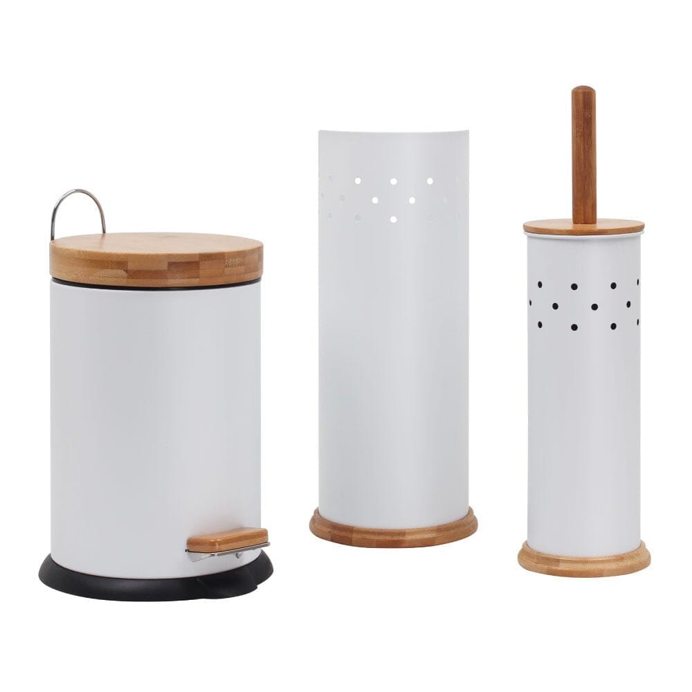 White Magic Eco Basics 3 In 1 Bathroom Set White Cleaning Equipment The Cooks Kitchen Mandurah 