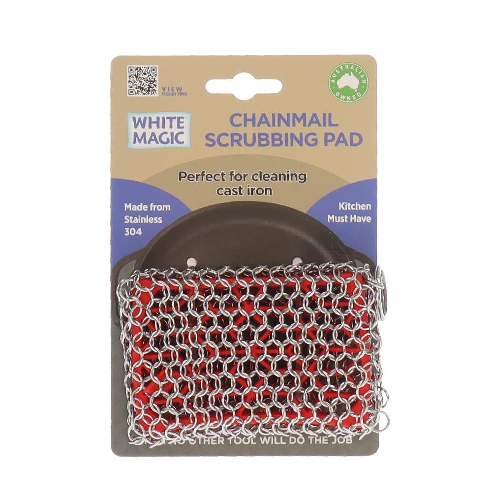 White Magic Chainmail Scrubbing Pad Cleaning Cloths The Cooks Kitchen 
