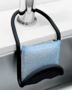 White Magic Adjustable Sink Caddy - Black Kitchen Cupboard Storage The Cooks Kitchen 
