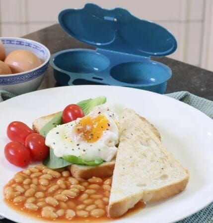 White Magic Microwave Egg Poacher Microwave Cookware The Cooks Kitchen 