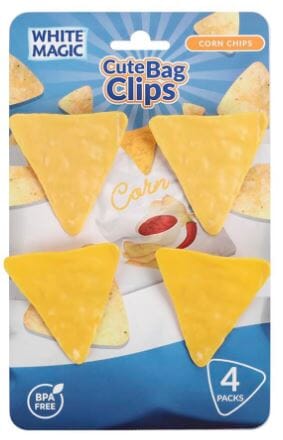 White Magic Cute Bag Clips - Corn Chips General Storage The Cooks Kitchen 