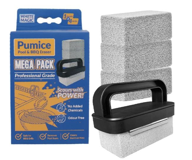 White Magic Pumice Pool & Bbq Eraser Mega 4 Pack Cleaning Equipment The Cooks Kitchen 