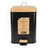 Eco Basics Rubbish Bin Square 6l - Black Rubbish Bins The Cooks Kitchen 