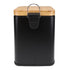 Eco Basics Rubbish Bin Square 6l - Black Rubbish Bins The Cooks Kitchen 