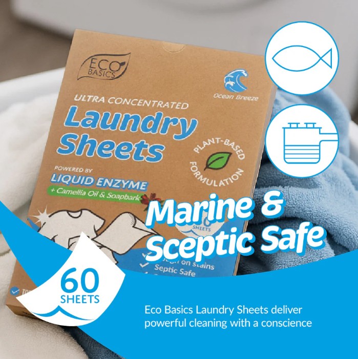 Eco Basics Laundry Sheets - Ocean Breeze