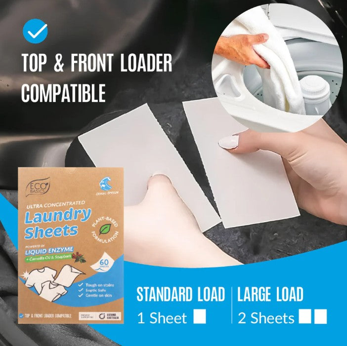 Eco Basics Laundry Sheets - Ocean Breeze