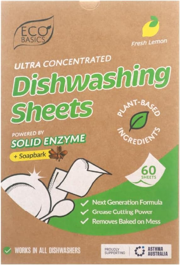 Eco Basics Dishwashing Sheets - Fresh Lemon
