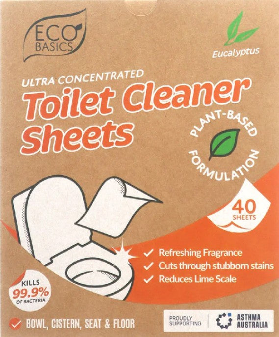 Eco Basics Toilet Cleaner Sheets - Eucalyptus