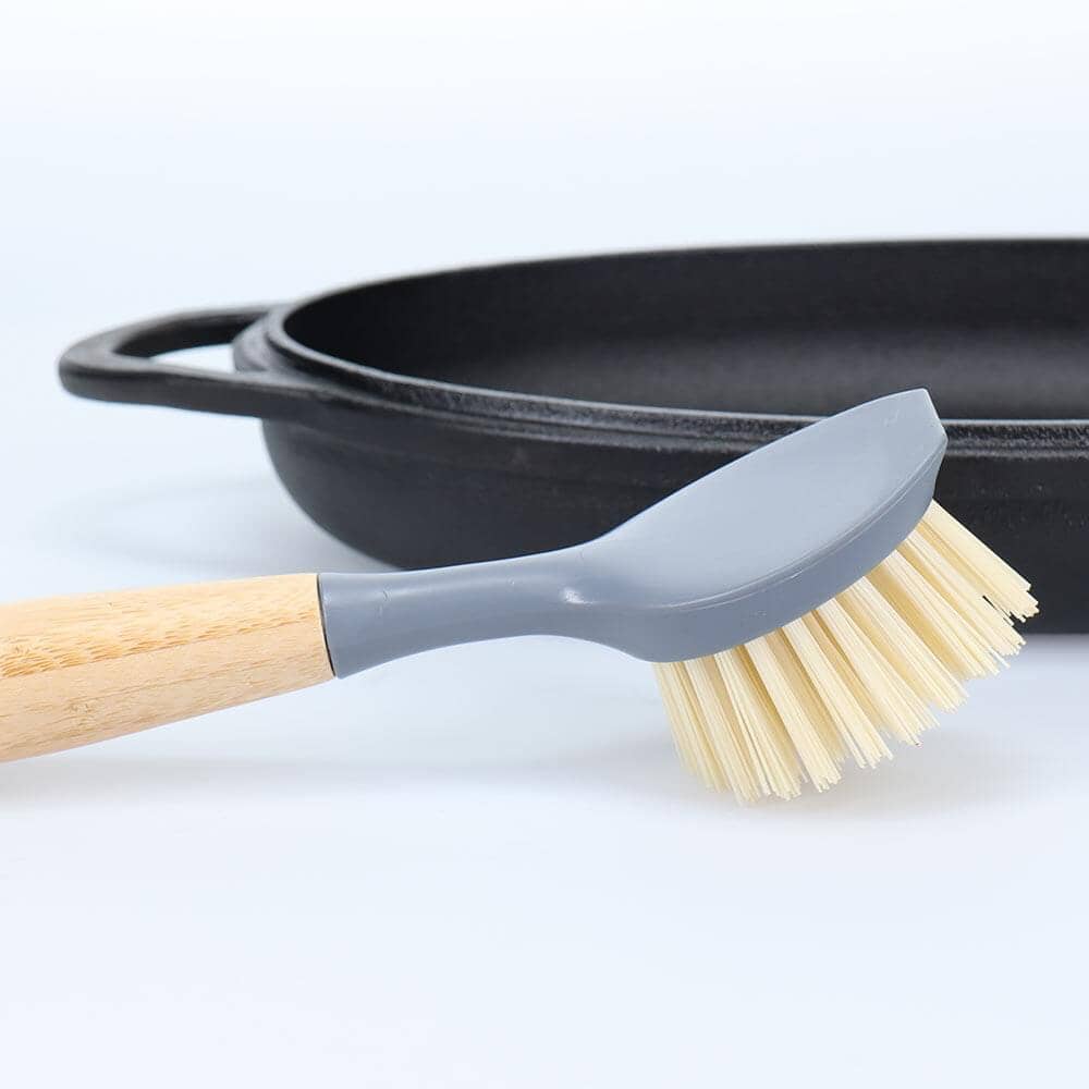 Eco Basics Cast Iron Brush Cleaning Equipment The Cooks Kitchen 