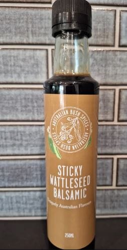 Australian Bush Spices - Sticky Wattle Seed Balsamic Salad Dressings & Toppings The Cooks Kitchen 