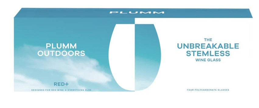 Plumm Outdoors Stemless Red Or White Wine Glass - 4 Pack