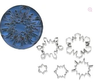 Loyal Bakeware - Snowflake Cutters Fondant Cutters The Cooks Kitchen 
