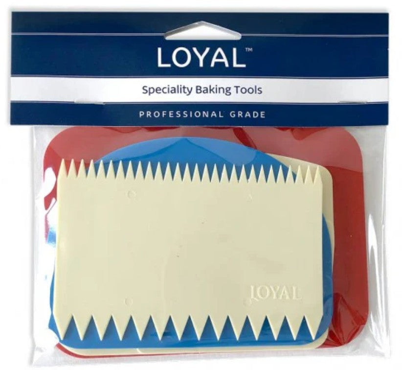 Loyal Medium 4pc Scraper Set (comb, Half & Quarter Moon, Rectangle)