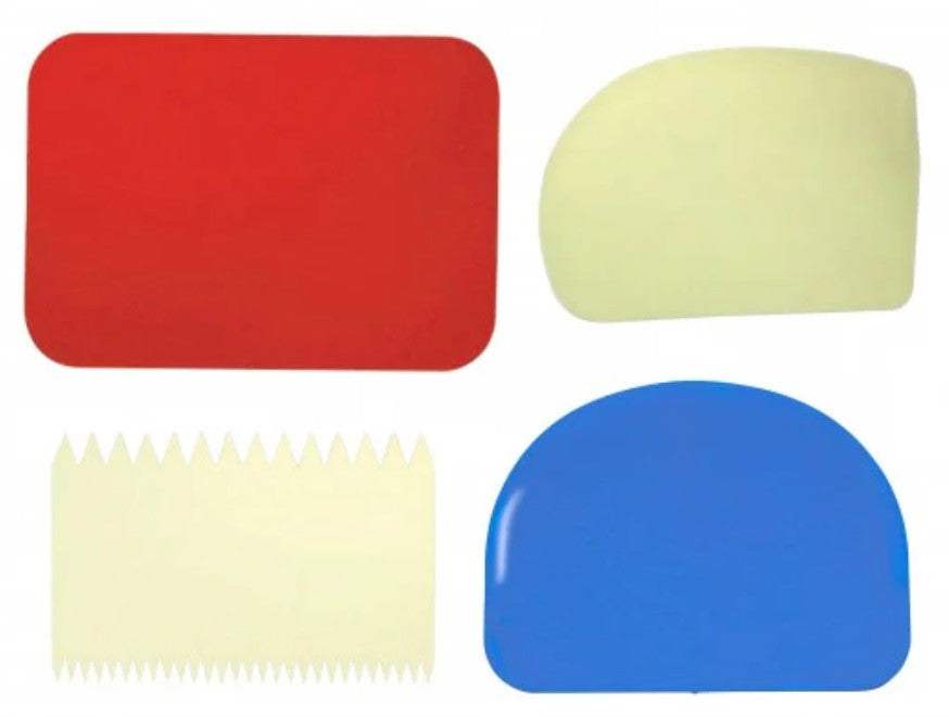 Loyal Medium 4pc Scraper Set (comb, Half & Quarter Moon, Rectangle)