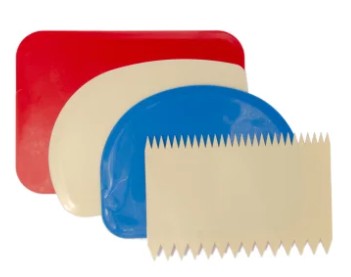 Loyal Medium 4pc Scraper Set (comb, Half & Quarter Moon, Rectangle)