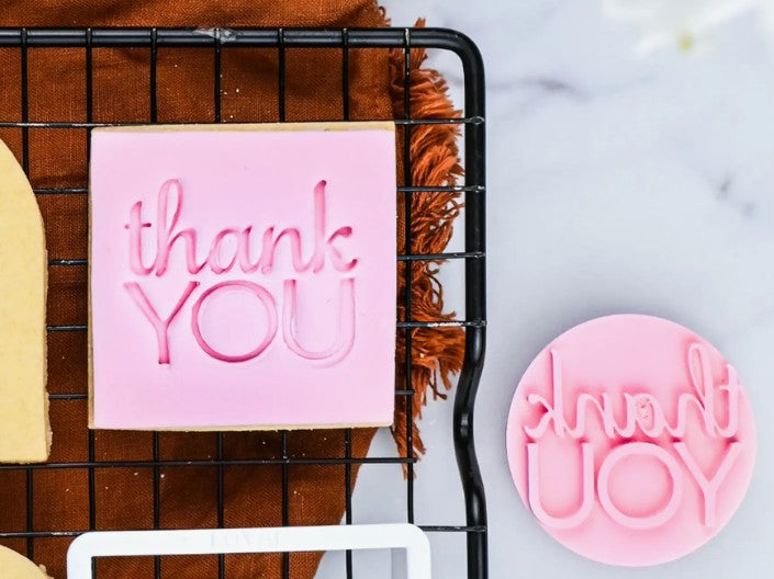 Loyal Cookie Embosser Stamp - Thank You