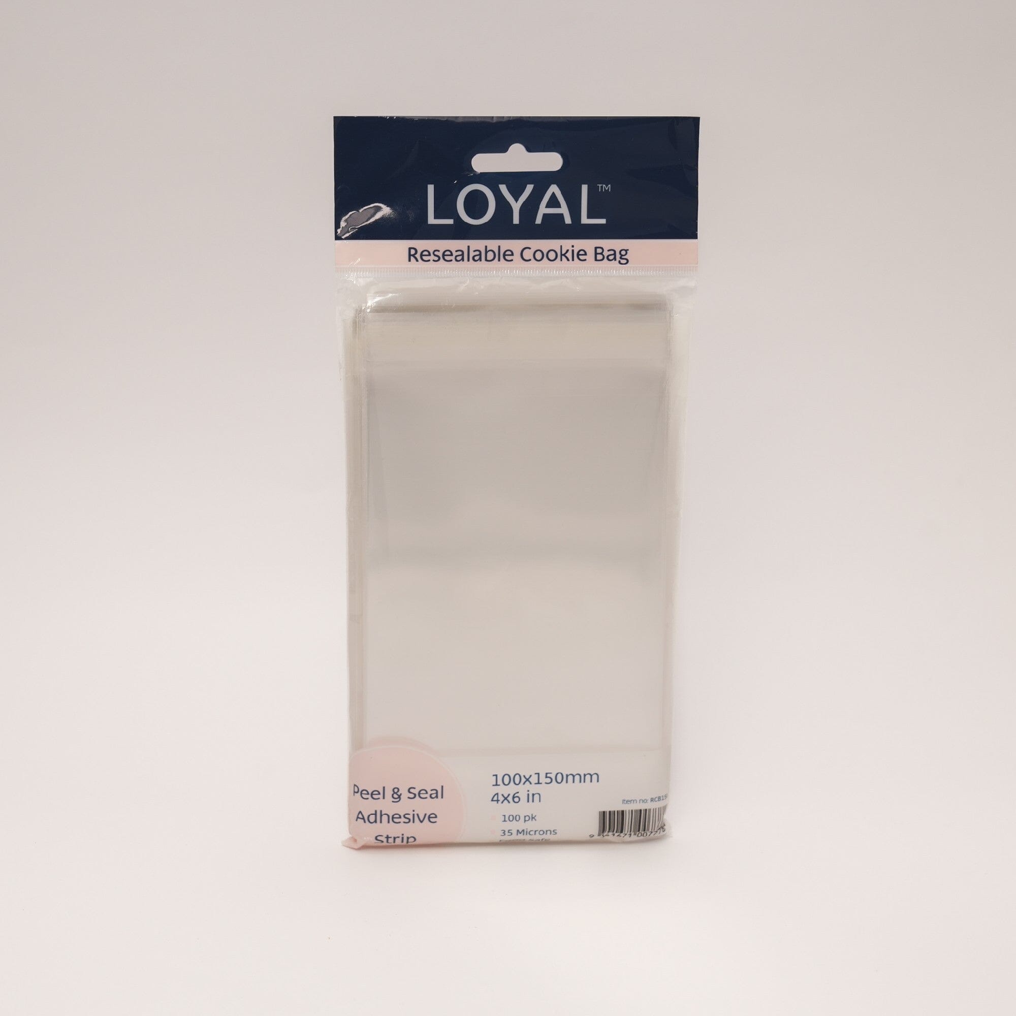 Loyal Resealable Cookie Bag 100x150mm Gift Bags & Cookie Bags The Cooks Kitchen 