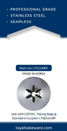 Loyal Piping Tip - No.129 Drop Flower