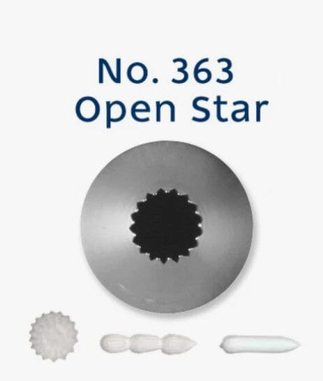 Loyal Piping Tip - No.363 Open Star Piping Tips The Cooks Kitchen Mandurah 