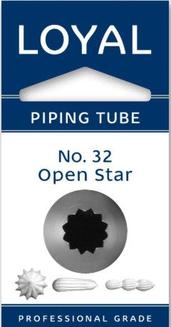 Loyal Piping Tip - No.32 Open Star