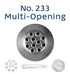 Loyal Piping Tip - No.233 Multi Opening Piping Tips The Cooks Kitchen 