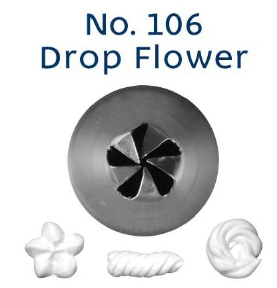 Loyal Piping Tip - No.106 Drop Flower