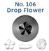 Loyal Piping Tip - No.106 Drop Flower