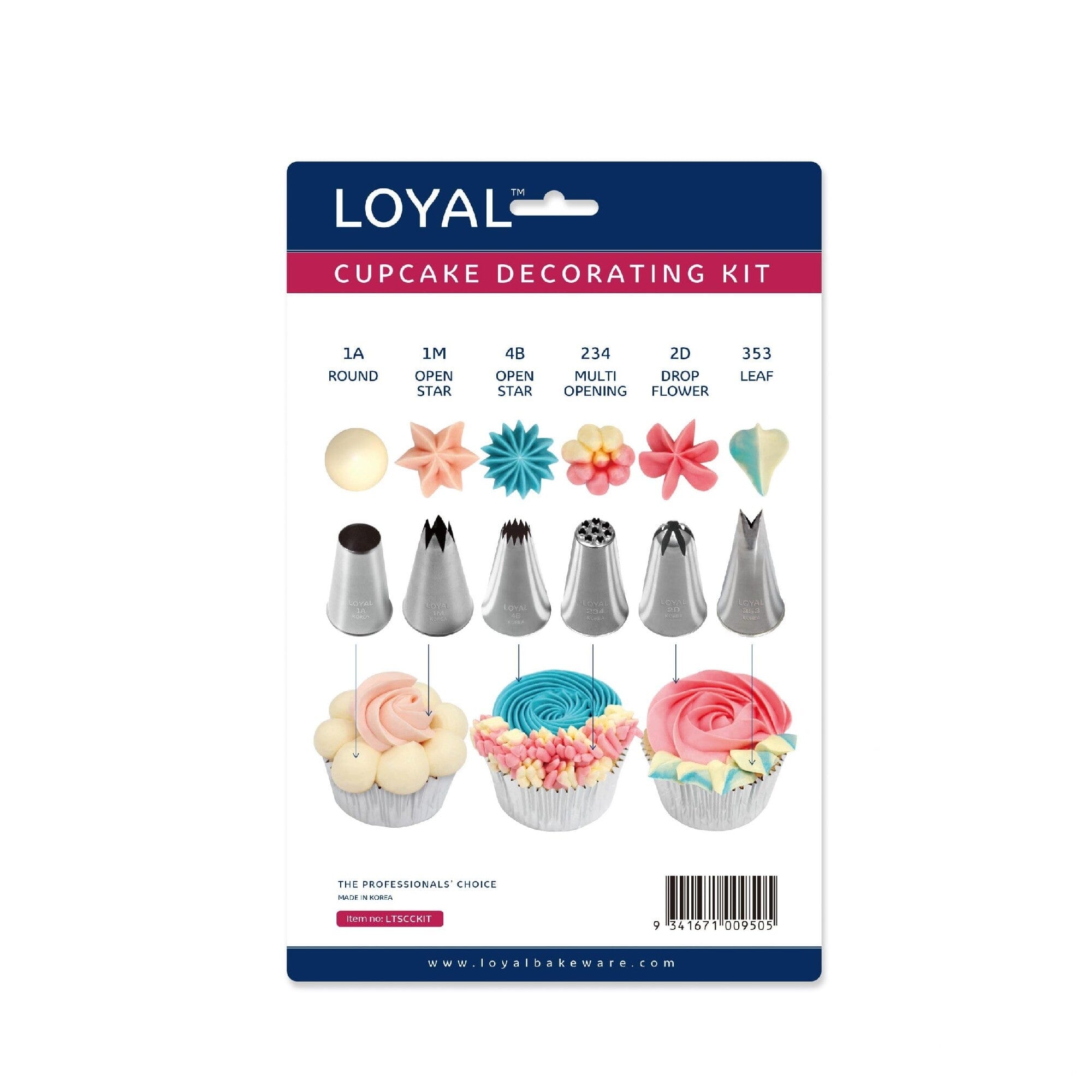 Loyal Cupcake Decorating Kit Piping Bag Sets The Cooks Kitchen 
