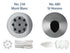 Loyal 2pc Texture Piping Tip Set (no.236 And 680)