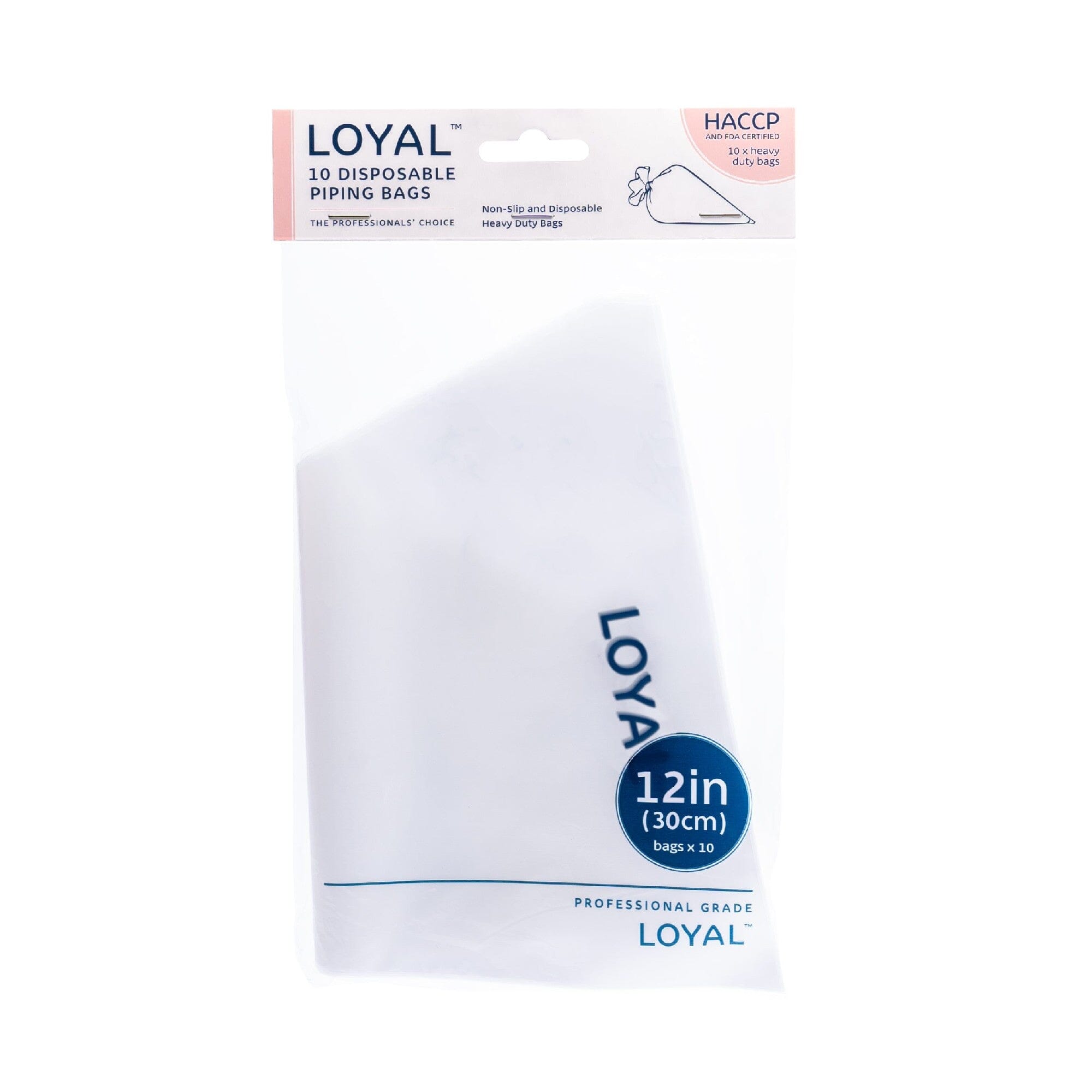 Loyal Disposable Piping Bags Clear 12" (10pc) Piping Bags The Cooks Kitchen 