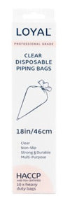 Loyal Clear Disposable Biodegradable Piping Bags 18in/46cm 10pk
