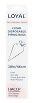 Loyal Clear Disposable Biodegradable Piping Bags 18in/46cm 10pk