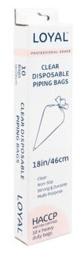 Loyal Clear Disposable Biodegradable Piping Bags 18in/46cm 10pk