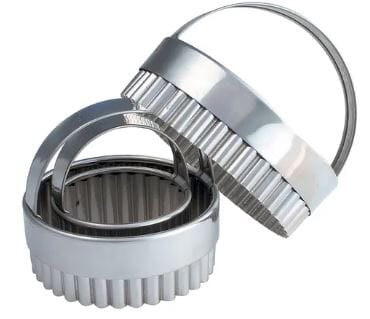 Mondo Bakeware - Round Crinkled Cutters Set 3pce Fondant Cutters The Cooks Kitchen 