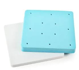 Mondo Flower Foam Mat - White/blue 2pc 15cm Square Set Flower Making The Cooks Kitchen 