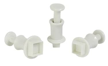 Mondo Bakeware - Square Plunger Cutter S/3 Fondant Cutters The Cooks Kitchen 