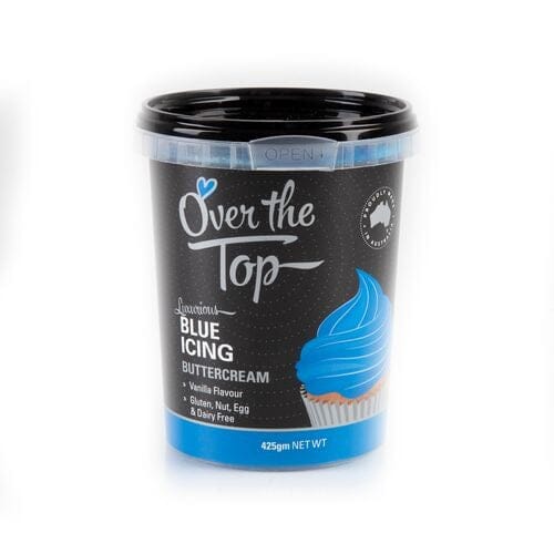 Over The Top Buttercream - Blue - 425g Icing The Cooks Kitchen Mandurah 