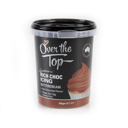 Over The Top Buttercream - Chocolate Brown - 425g 