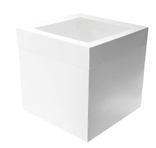 Mondo White Cake Box 10in Tall Square - 10x10" Boards & Boxes & Packaging The Cooks Kitchen 