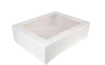 Mondo White Cake Box 6in Tall - 12x18" Boards & Boxes & Packaging The Cooks Kitchen 