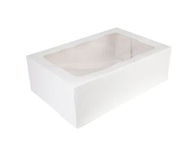 Mondo White Cake Box 6in Tall - 16x20" Boards & Boxes & Packaging The Cooks Kitchen 