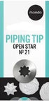 Mondo #21 S/s Star Piping Tip Piping Tips The Cooks Kitchen 