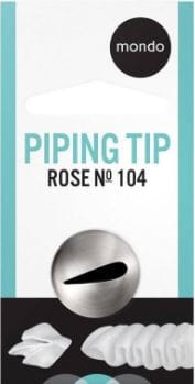 Mondo #104 S/s Rose Piping Tip Piping Tips The Cooks Kitchen 