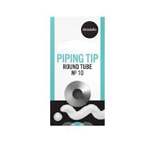 Mondo #10 Stainless Steel Round Piping Tip Piping Tips The Cooks Kitchen 