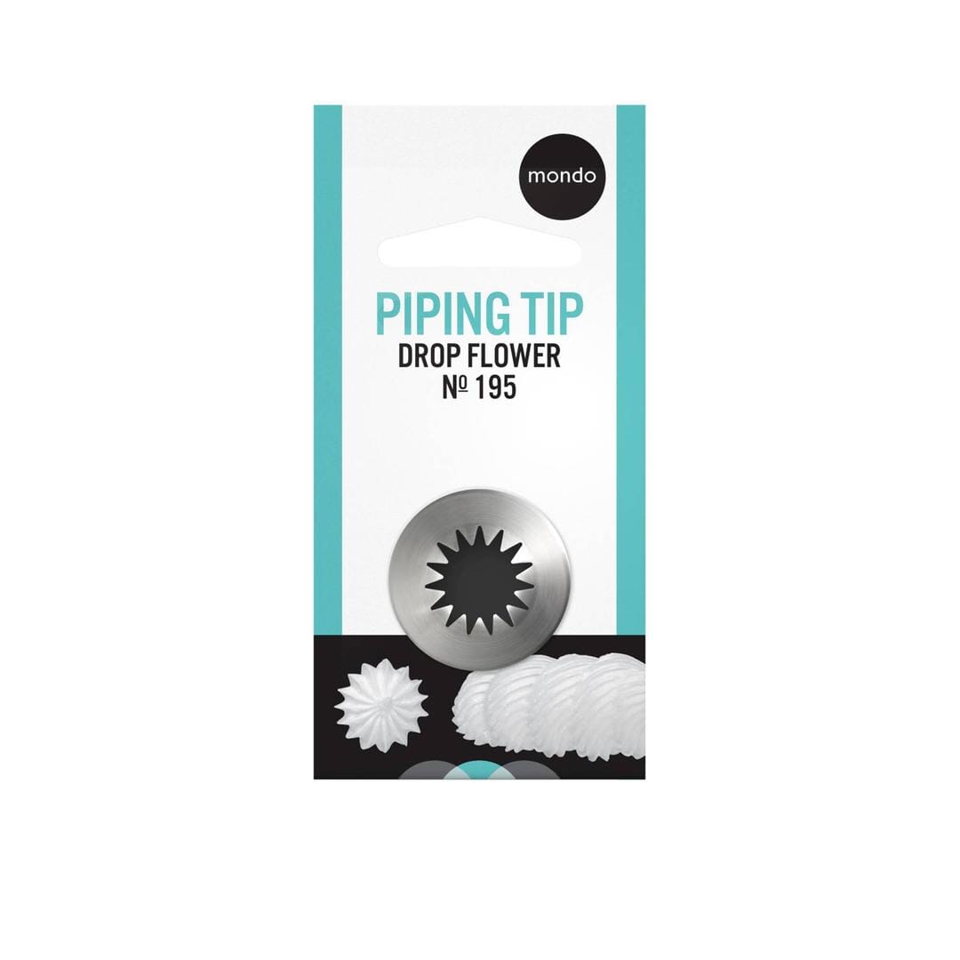 Mondo #195 S/s Lg Drop Flower Piping Tip Piping Tips The Cooks Kitchen 