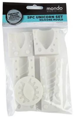 Mondo 5 Pce Unicorn Set Silicone Mould