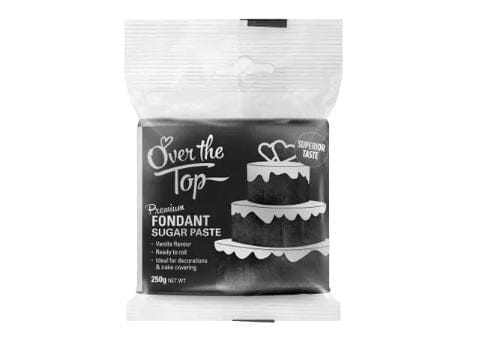 Over The Top Premium Fondant 250gm Super Black Fondant The Cooks Kitchen Mandurah 